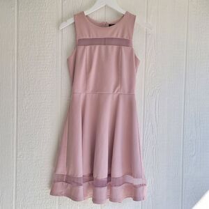 Lulus pink womens Small Skater Dress
